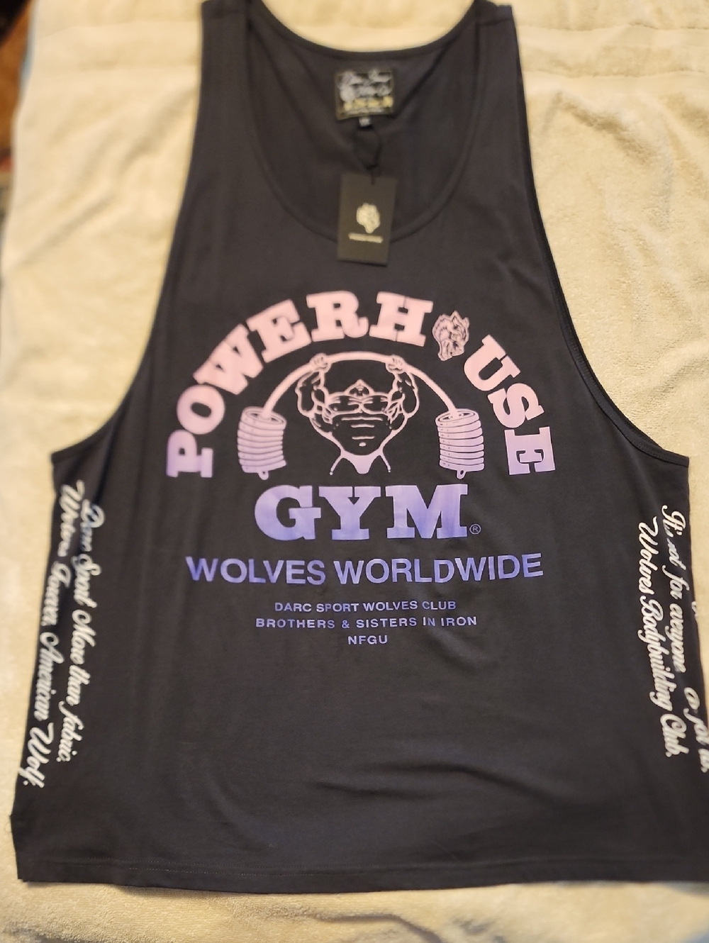 Powerhouse Gym Wolves Worldwide Men's Tank Top - Black/Purple